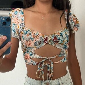 Flower Crop top